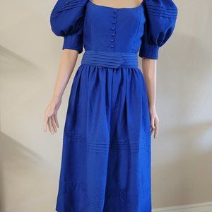 Royal Blue Scoop Neck dress